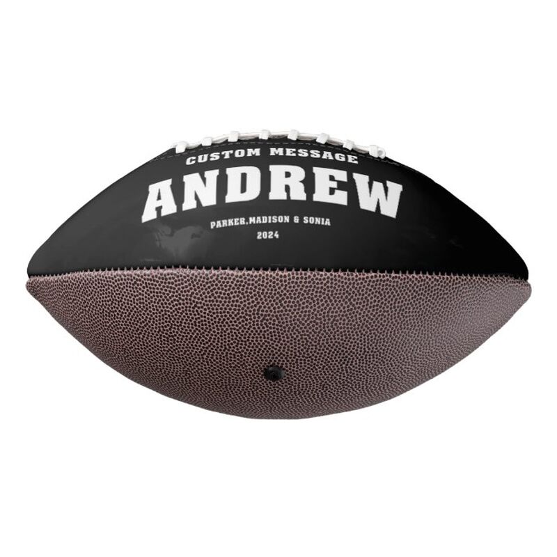 Personalized Football Graduation Gift with Addable Name