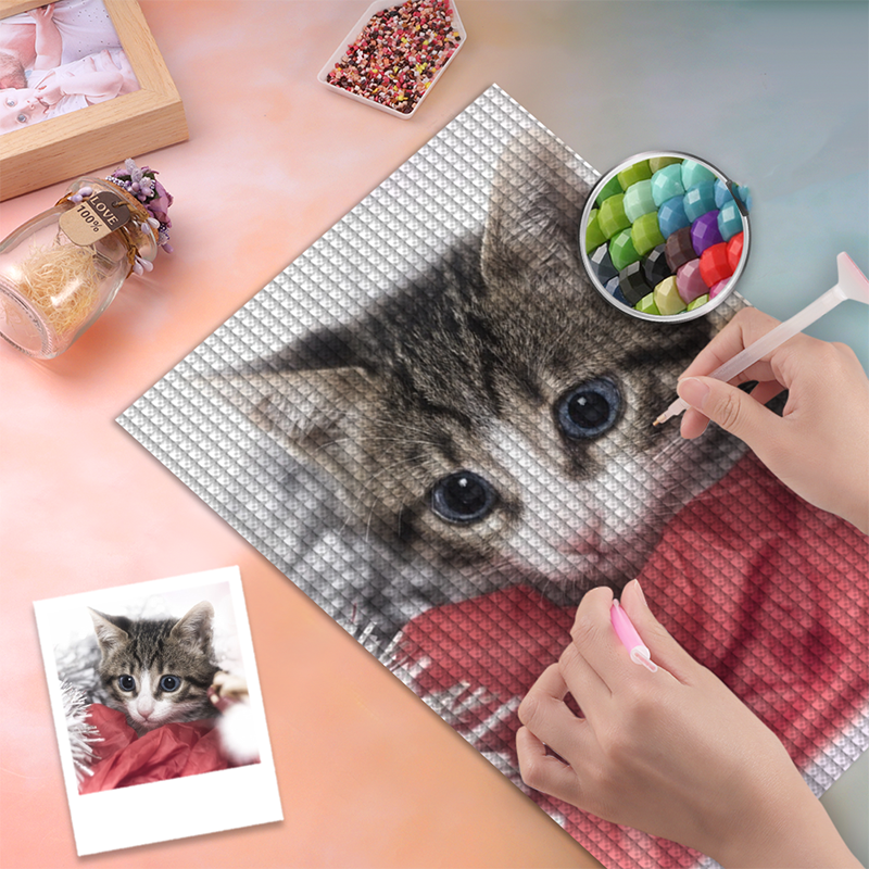 Personalized Picture Diamond Painting Cute Gift for Pet Lover