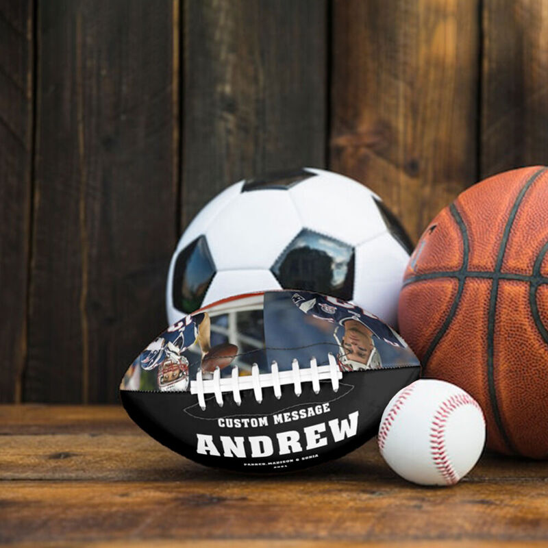 Personalized Football Graduation Gift with Addable Name
