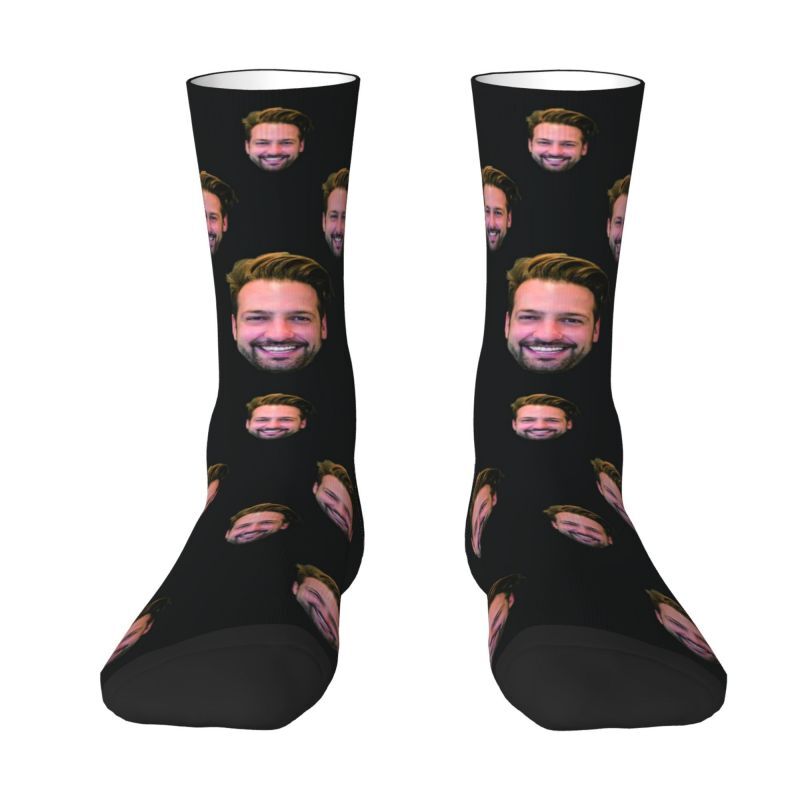 Personalisierte Socken mit Gesicht und einfachem Stil für Ihn