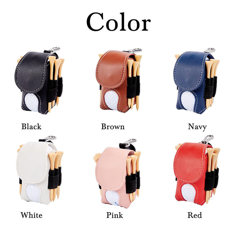 Personalized Golf Ball Bag Leather Golf Accessories Groomsmen Gift for Wedding
