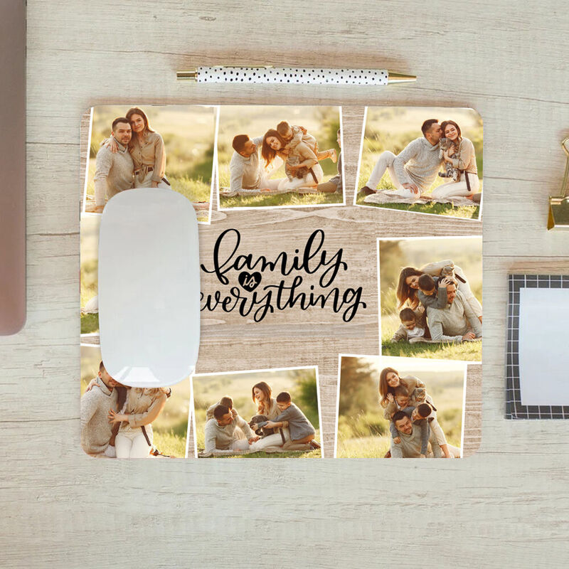 Personalized Picture Mouse Pad Best Present for Family