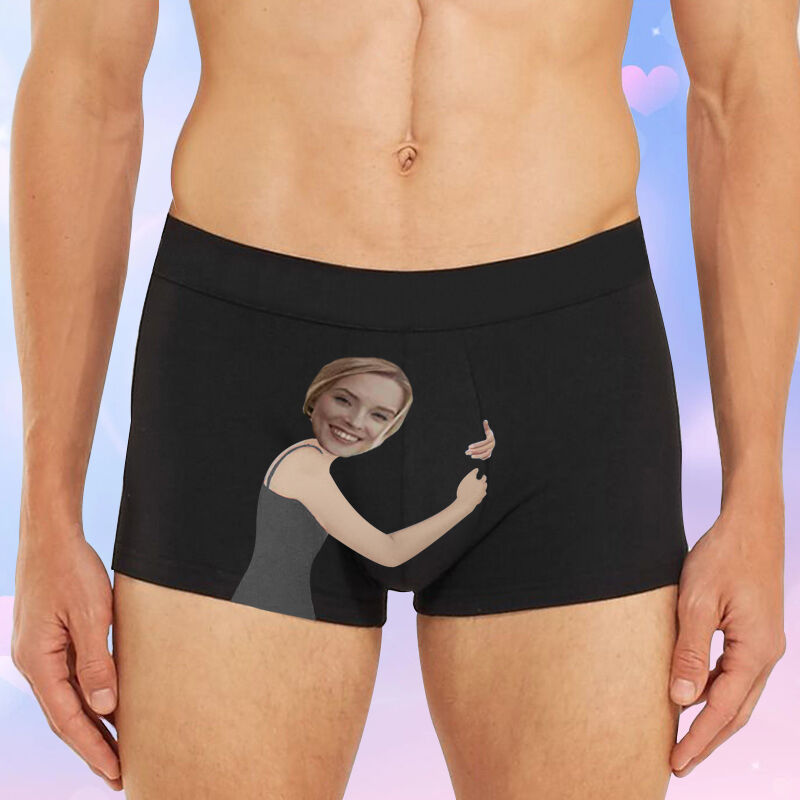 Personalisierte Foto Herren Unterwäsche Boxershorts Lustiges Geschenk zum Valentinstag