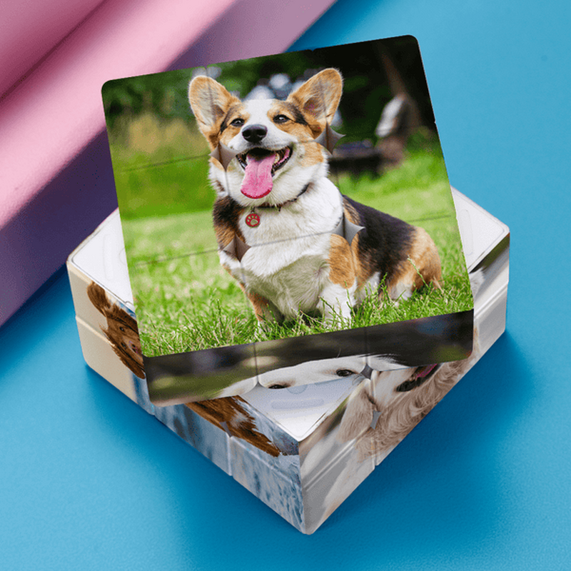 Personalized Photo Cube Fun Gift For Pet Owners