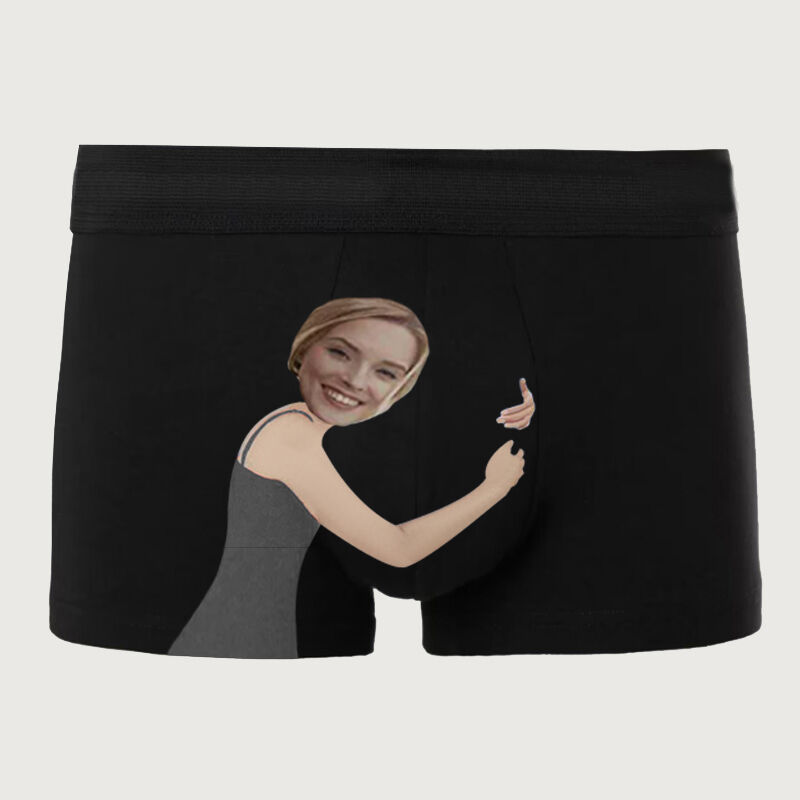 Personalisierte Foto Herren Unterwäsche Boxershorts Lustiges Geschenk zum Valentinstag