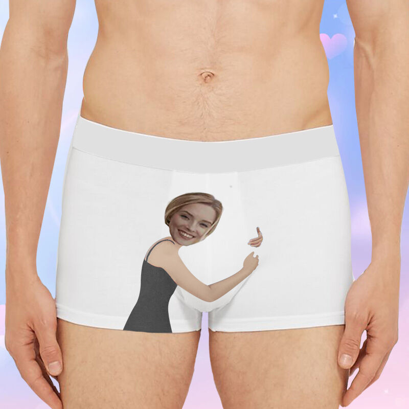 Personalisierte Foto Herren Unterwäsche Boxershorts Lustiges Geschenk zum Valentinstag