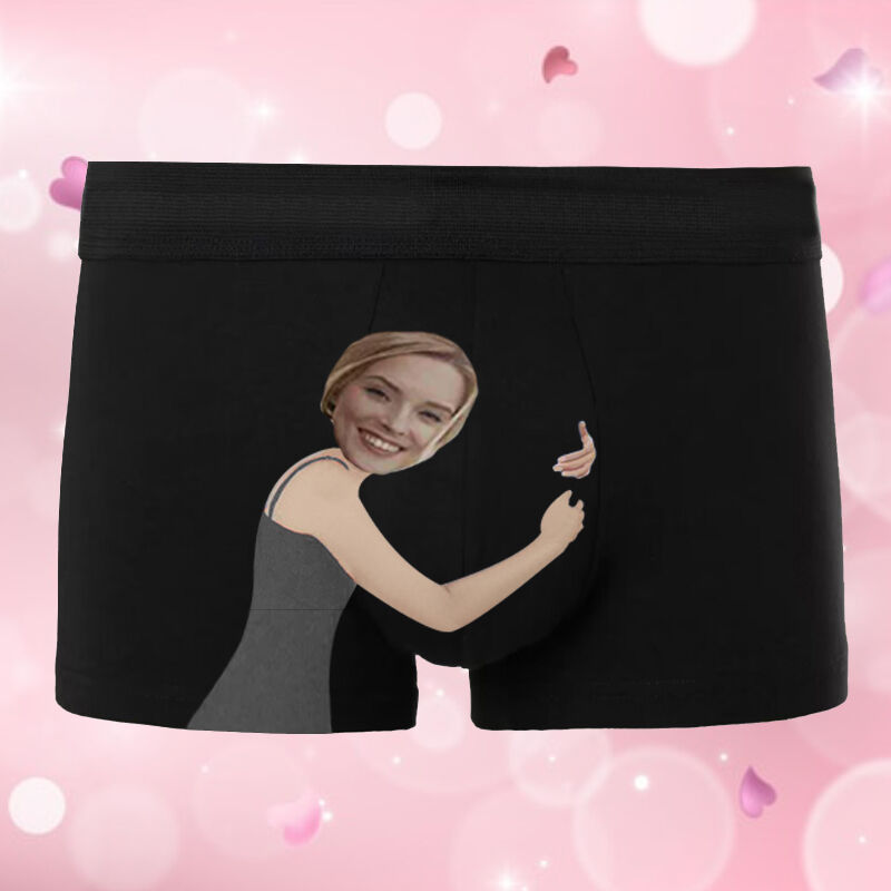 Personalisierte Foto Herren Unterwäsche Boxershorts Lustiges Geschenk zum Valentinstag