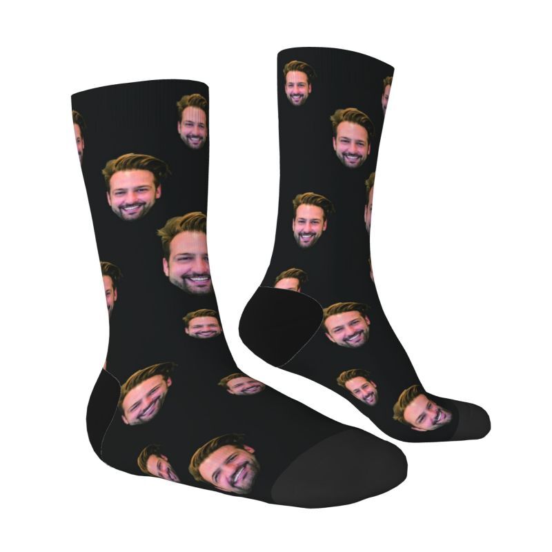 Personalisierte Socken mit Gesicht und einfachem Stil für Ihn