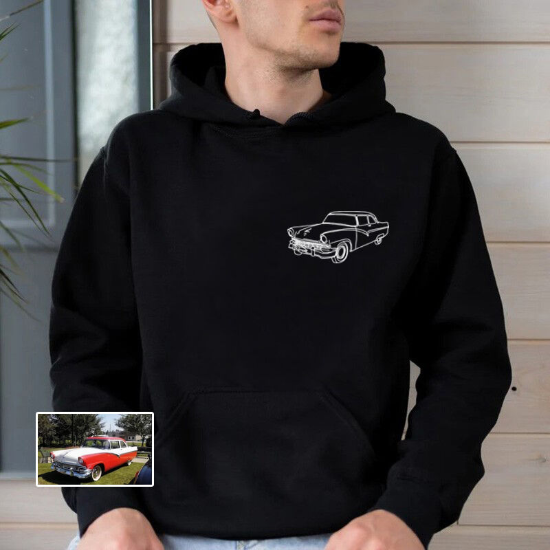 Personalisierter Hoodie mit individuellem Foto Cooles Geschenk zum Vatertag