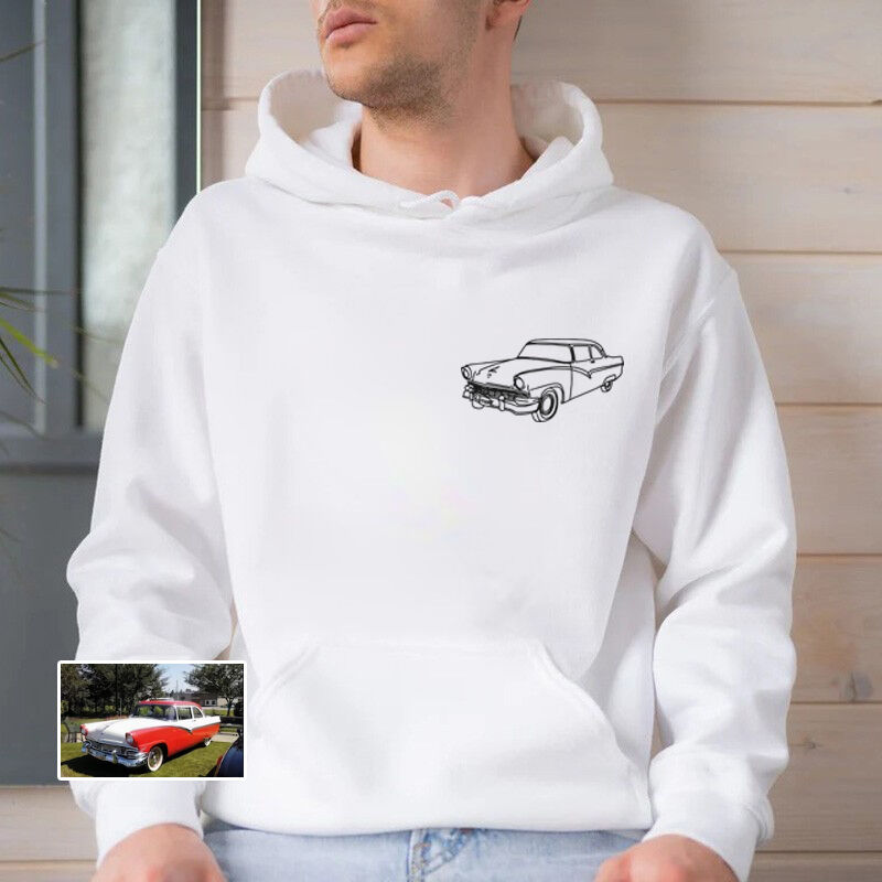 Personalisierter Hoodie mit individuellem Foto Cooles Geschenk zum Vatertag