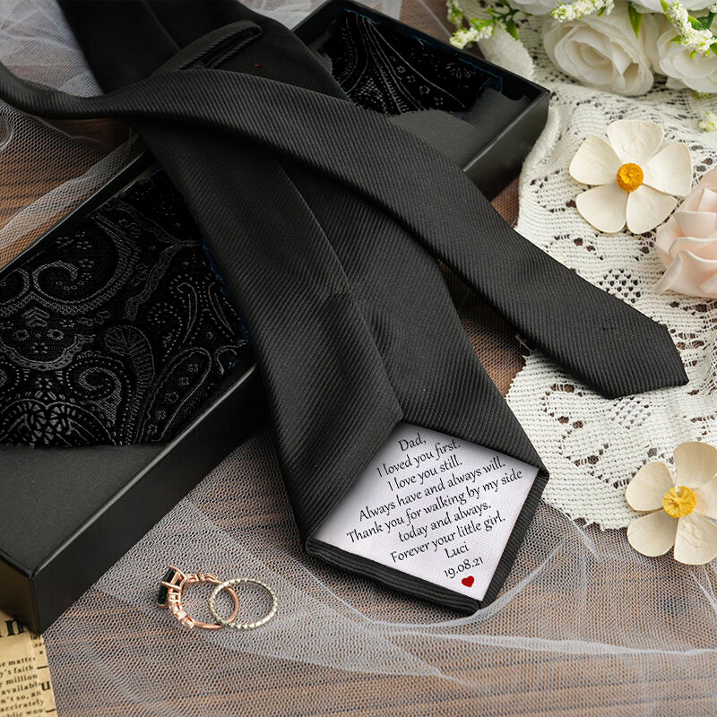 Custom Name Tie with Custom Date Wonderful Gift for Father's Day