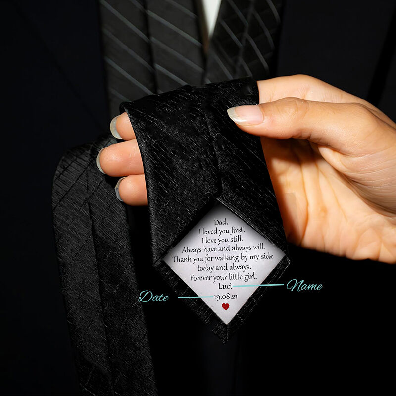 Custom Name Tie with Custom Date Wonderful Gift for Father's Day